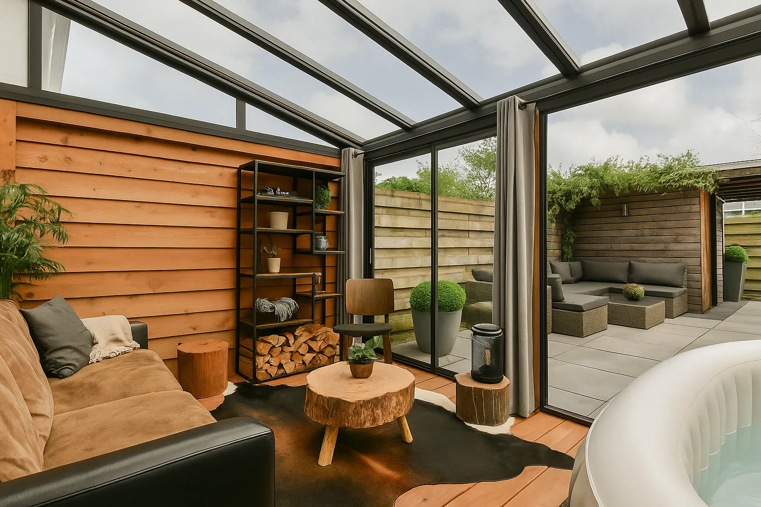 A finished conservatory installation - the booked order behind the lead